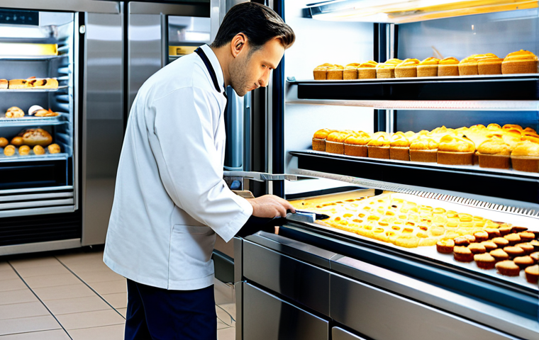 Practical Troubleshooting**

"A refrigeration technician, fully clothed in professional work attire, diagnosing a commercial refrigerator in a Parisian patisserie. Tools are visible, with a focus on technical expertise and problem-solving. The setting includes colorful pastries in the background. Safe for work, appropriate content, professional."

**
