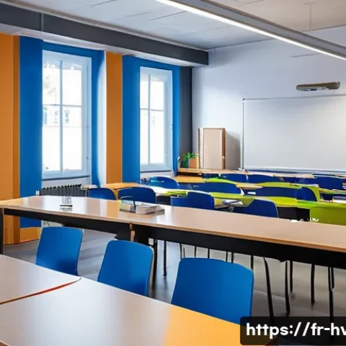Home 32 공조냉동기계기사 자격증 시험 응시료 - A professional certification exam center in France, showing a modern classroom with candidates seate...