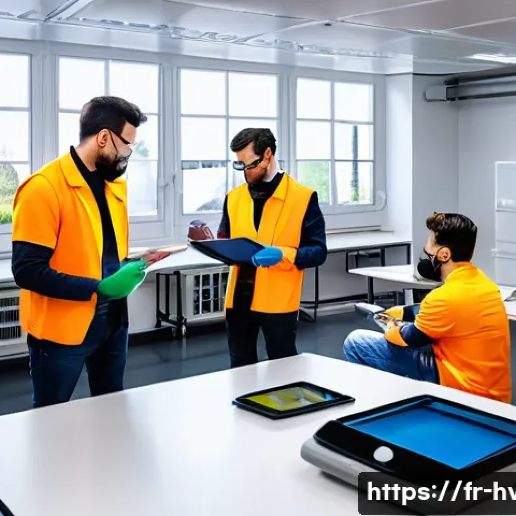 공조냉동기계기사 학원 선택 기준 - A modern technical classroom for HVAC (heating, ventilation, air conditioning) training in France, f...